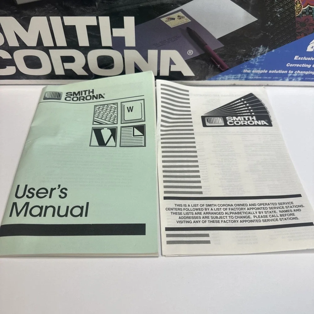 The Display 900 Dictionary Typewriter Vintage Smith Corona Compact Tested NA3HH